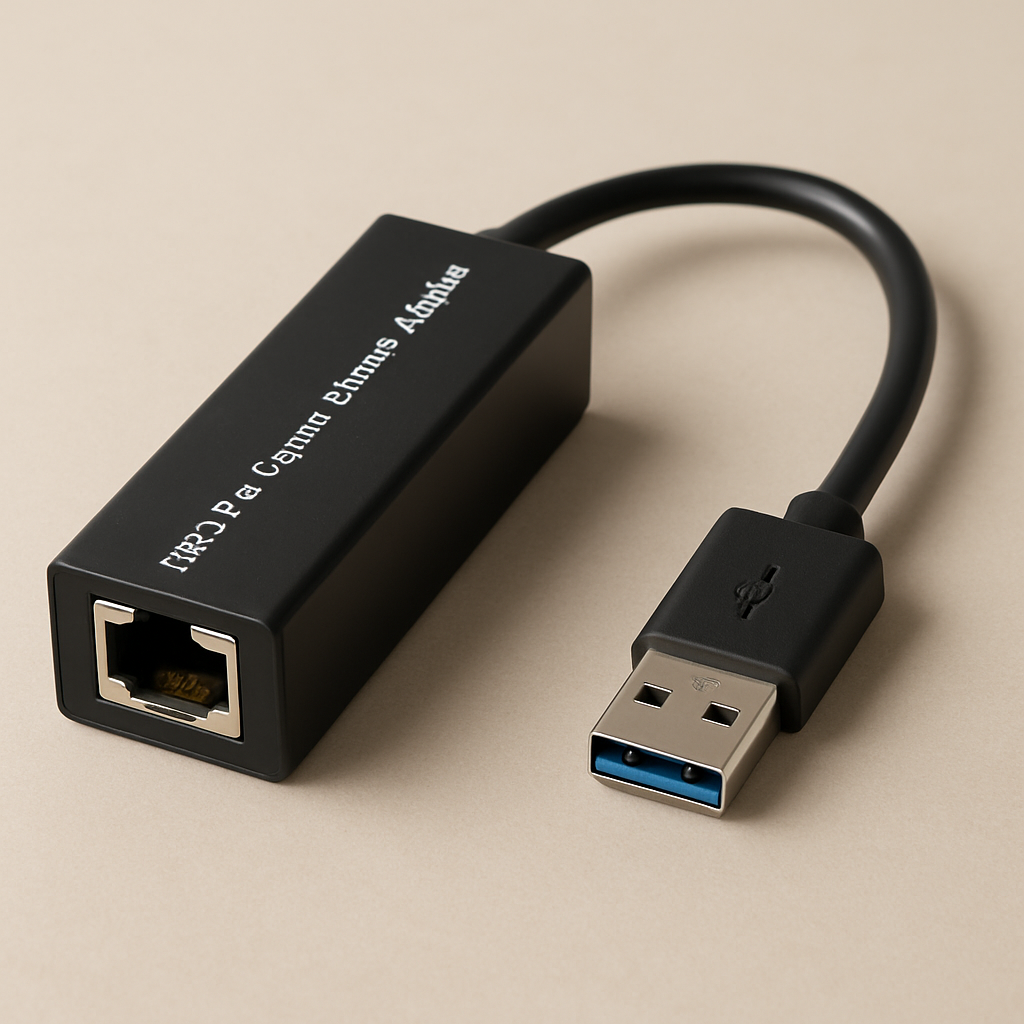 USB to Ethernet Adapter - studio photo angle 2