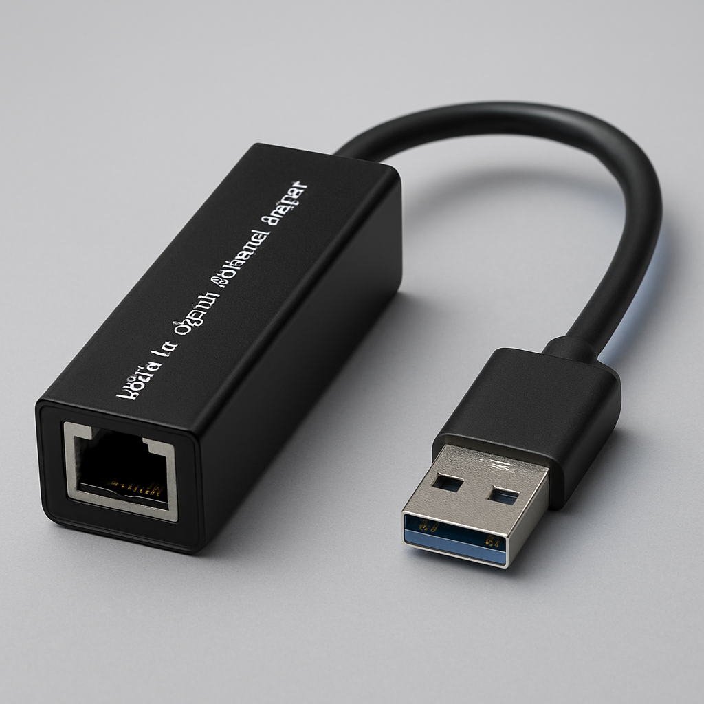 USB to Ethernet Adapter - studio photo angle 4