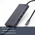 UGREEN 10-in-1 USB-C Hub - studio photo with benefit highlights