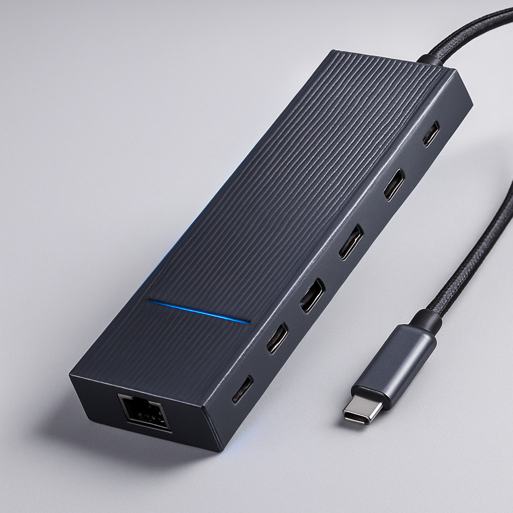 UGREEN 10-in-1 USB-C Hub - studio photo angle 4