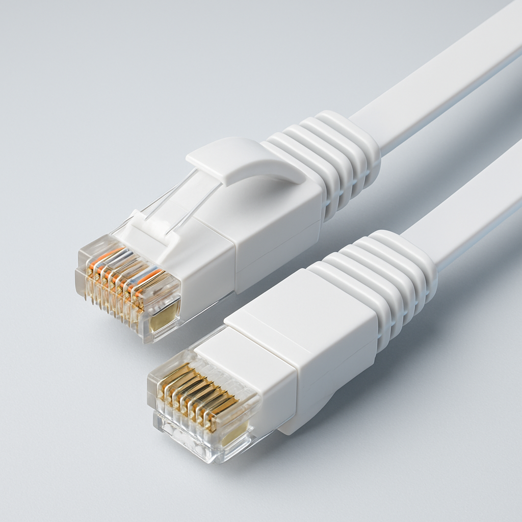 Cat6 Flat Ethernet Cable - studio photo angle 4