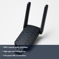 WiFi 6 USB Adapter - studio photo with benefit highlights