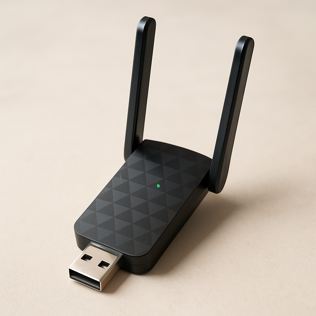 WiFi 6 USB Adapter - studio photo angle 2
