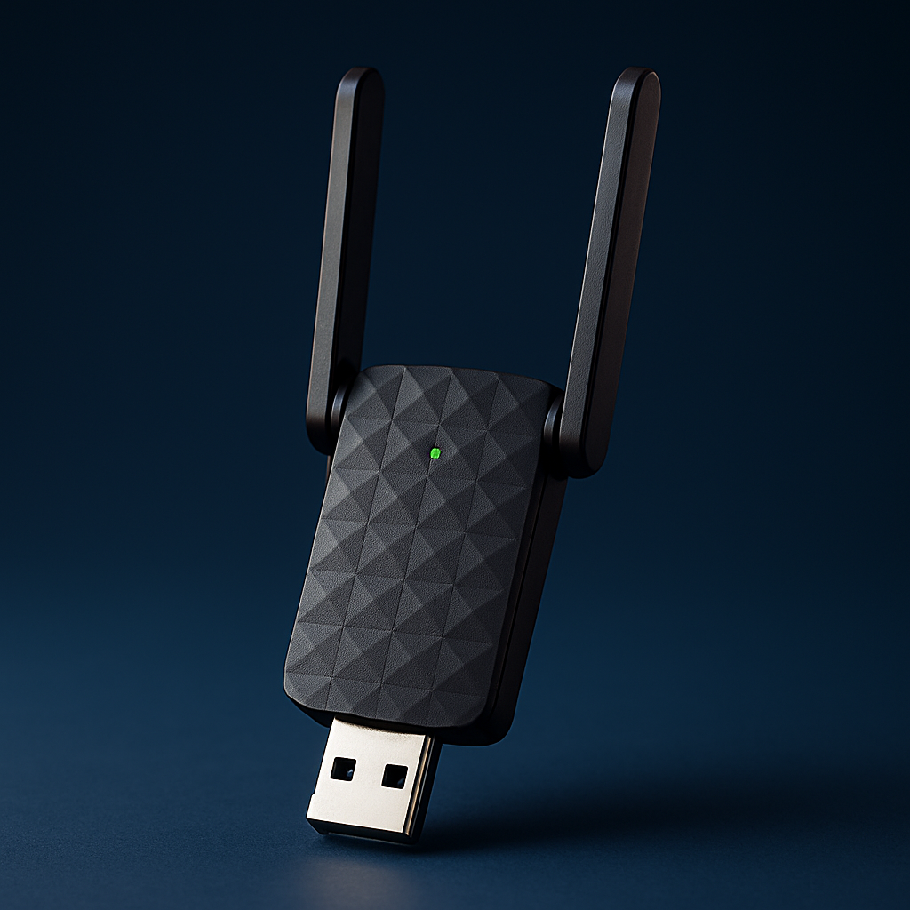 WiFi 6 USB Adapter - studio photo angle 3